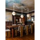 Piasu Chandelier by Noz Nozawa for Corbett-2