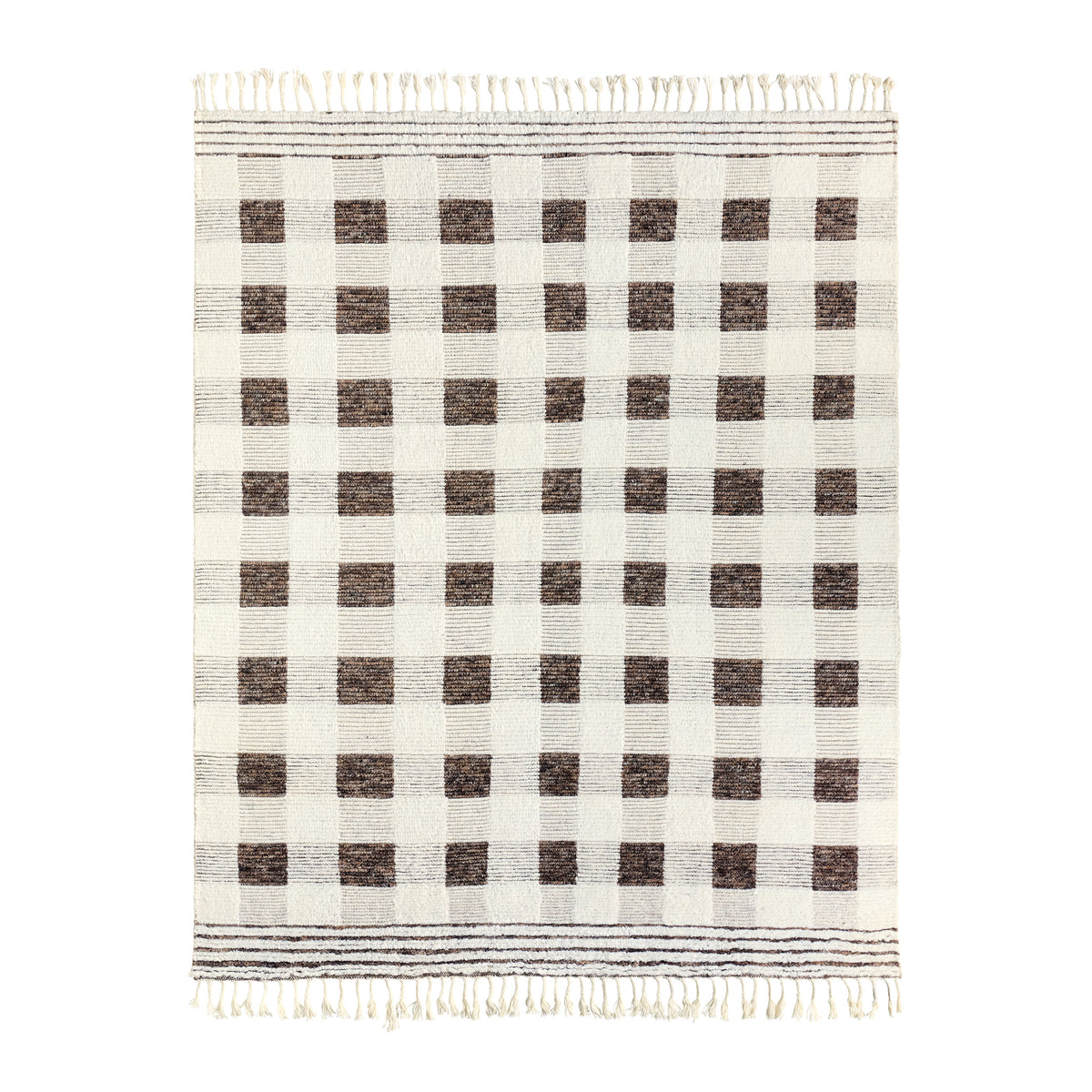 Berkshire Hand Knotted Wool Rug in Brown – Maison Roseaux