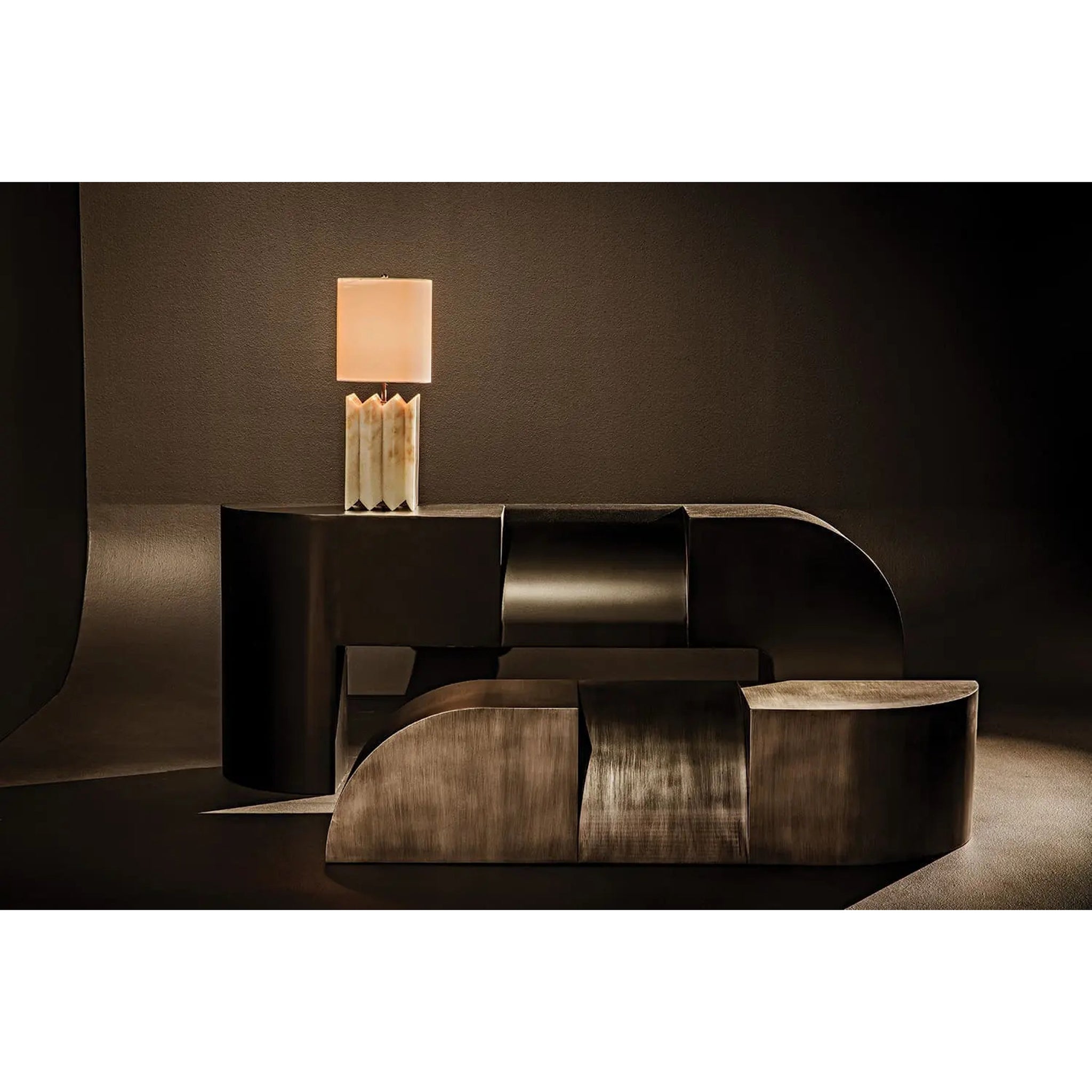 Jman Lamp with Silk Shade-4