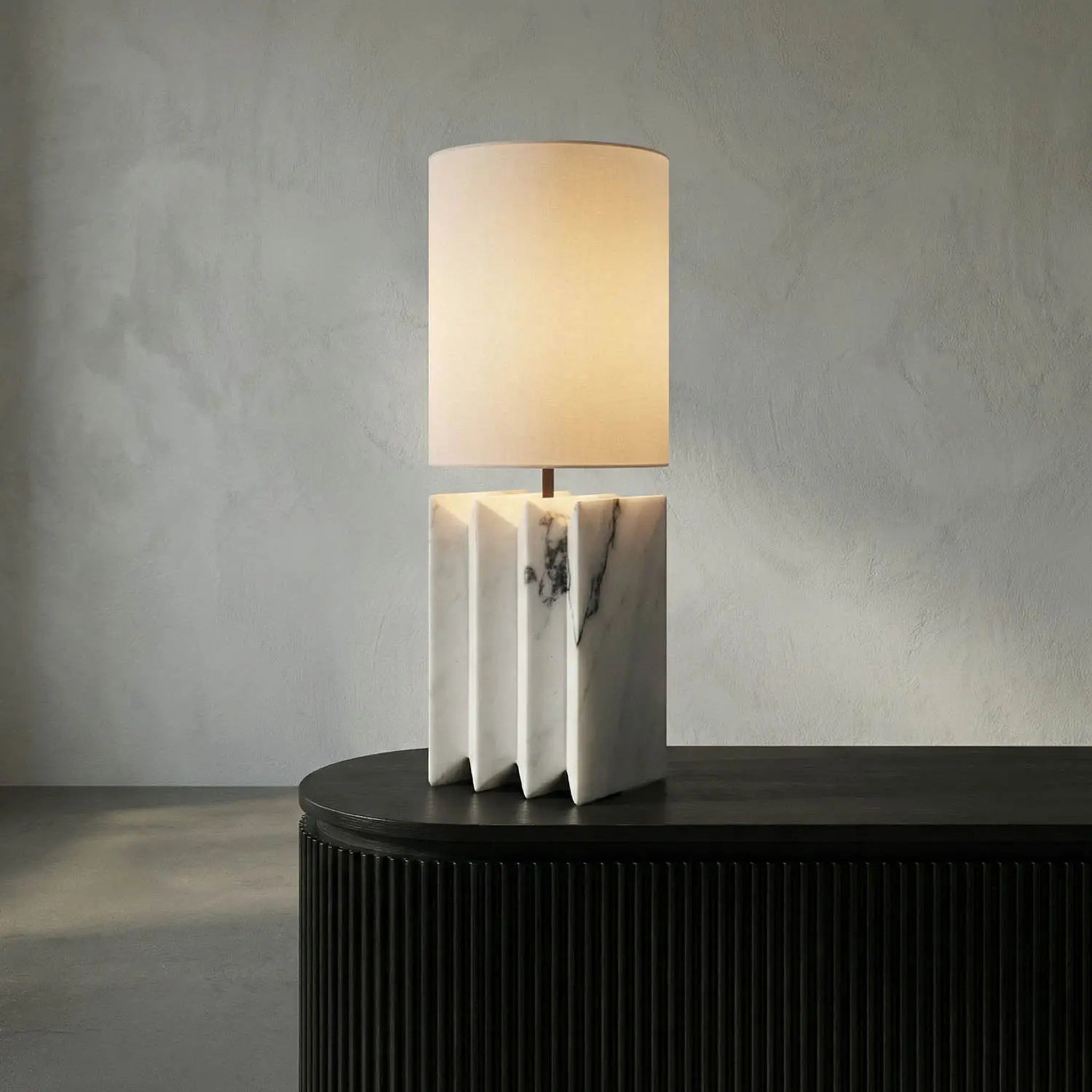 Jman Lamp with Silk Shade-7