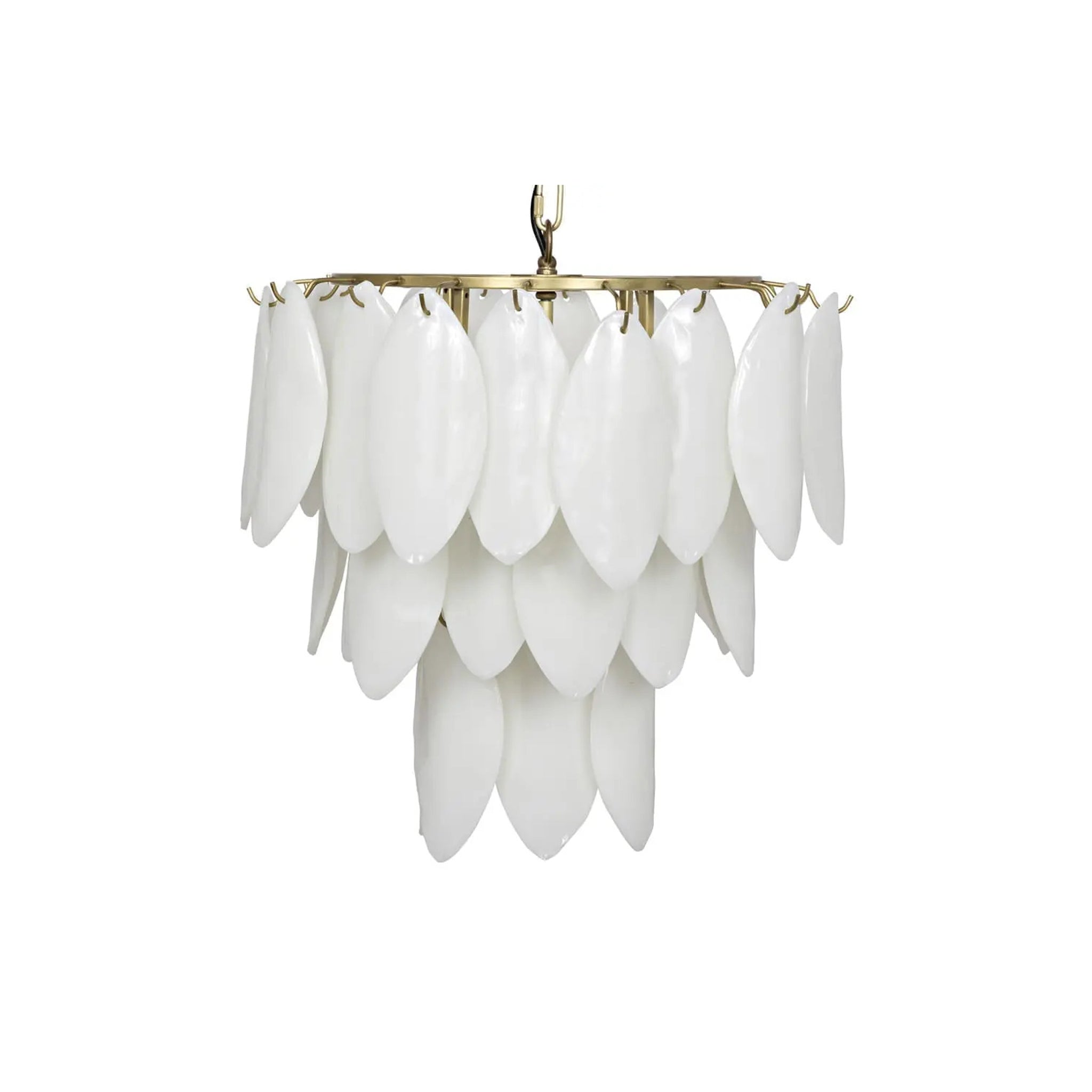 Lotus Chandelier in Antique Brass-1