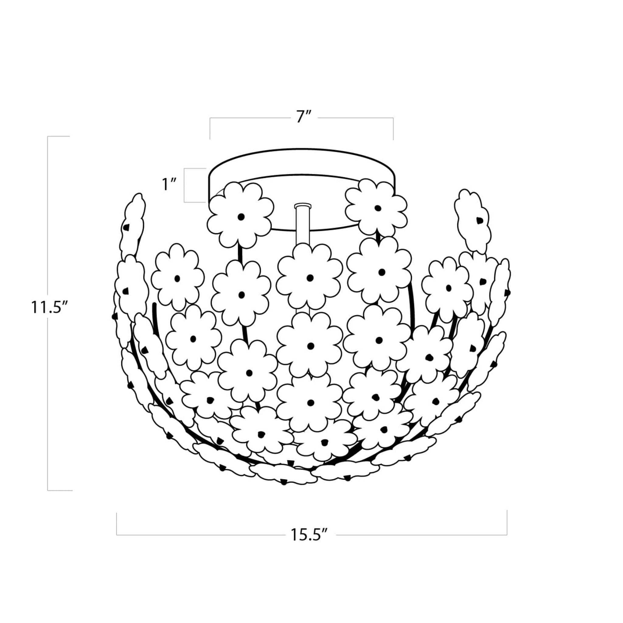 Charlotte Semi Flush Mount-6