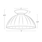 Dariel Glass Flush Mount-6