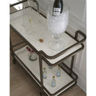 Aged Gold Bar Cart-3