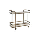 Aged Gold Bar Cart-4