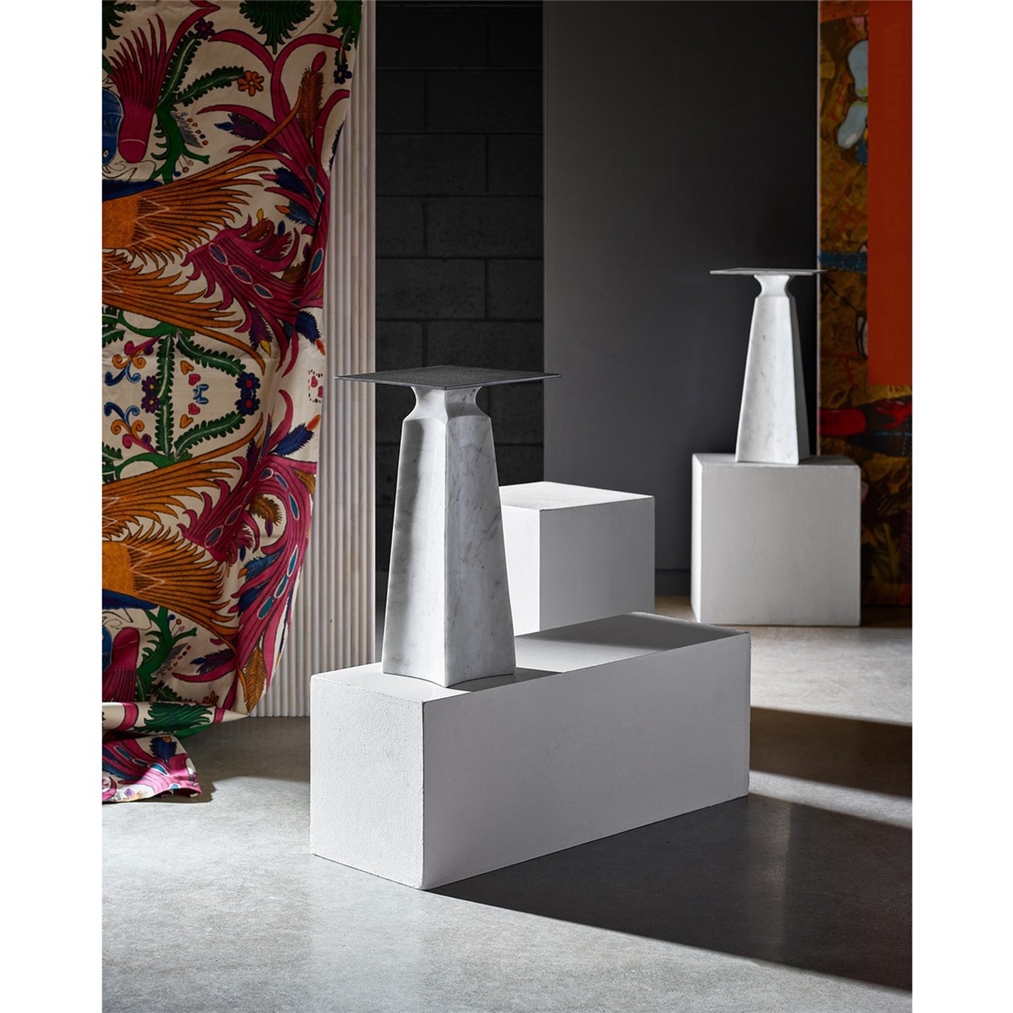 Figuration Side Table WMarble Base-2