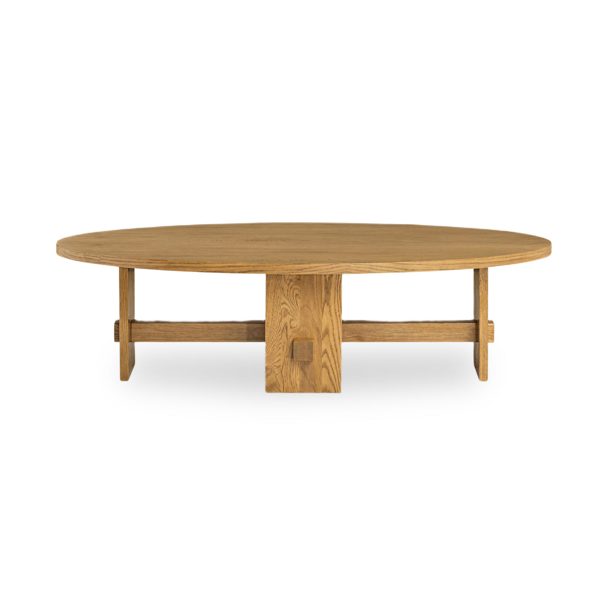 Saoirse Oval Coffee Table in Natural-1