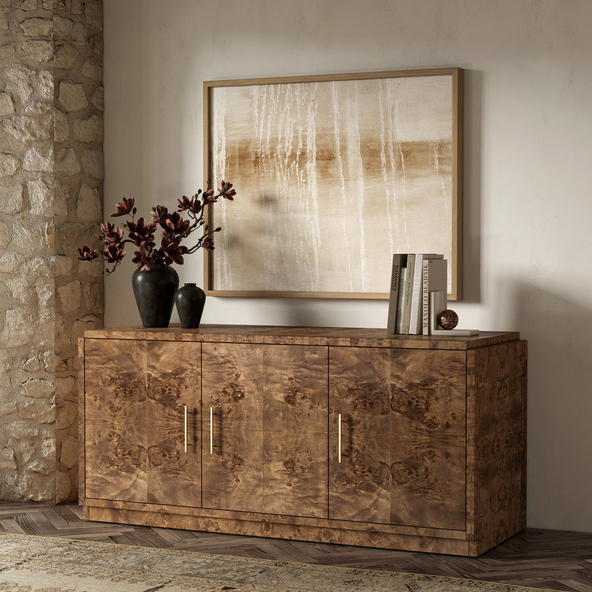 Wren Burl Sideboard-3