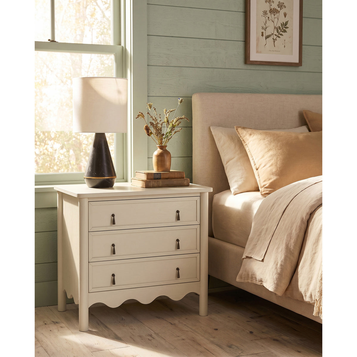 Olivia 3-Drawer Nightstand-12