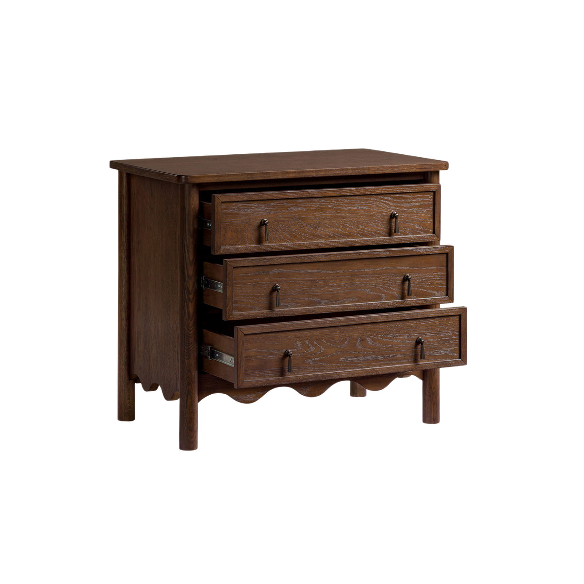 Olivia 3-Drawer Nightstand-9