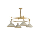 Dune 4-Light Chandelier in Cream-1