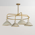 Dune 4-Light Chandelier in Cream-3