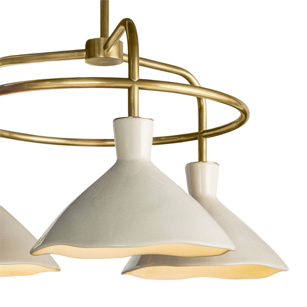 Dune 3-Light Chandelier in Cream-3