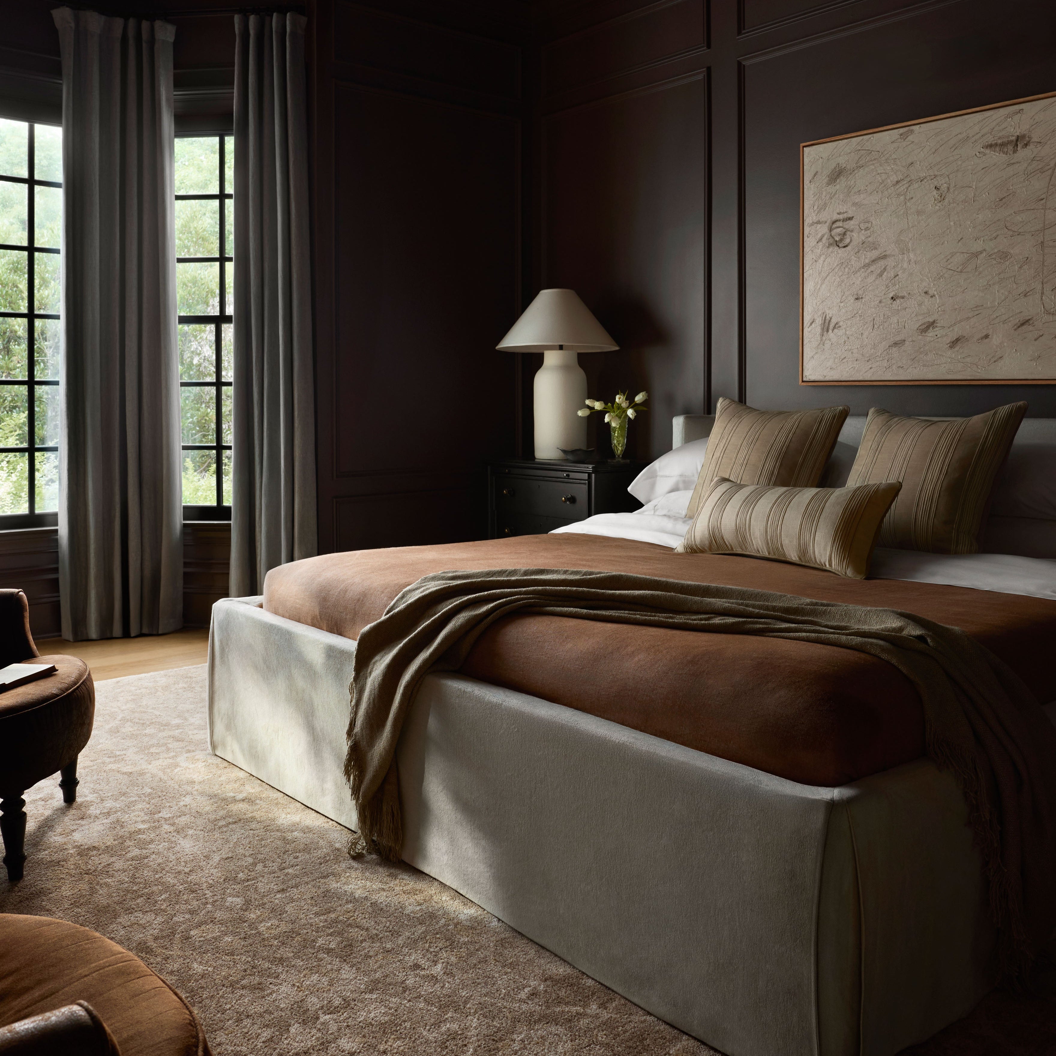 Chris Loves Julia x Loloi Palma Rug in Brown/Earth – Maison Roseaux