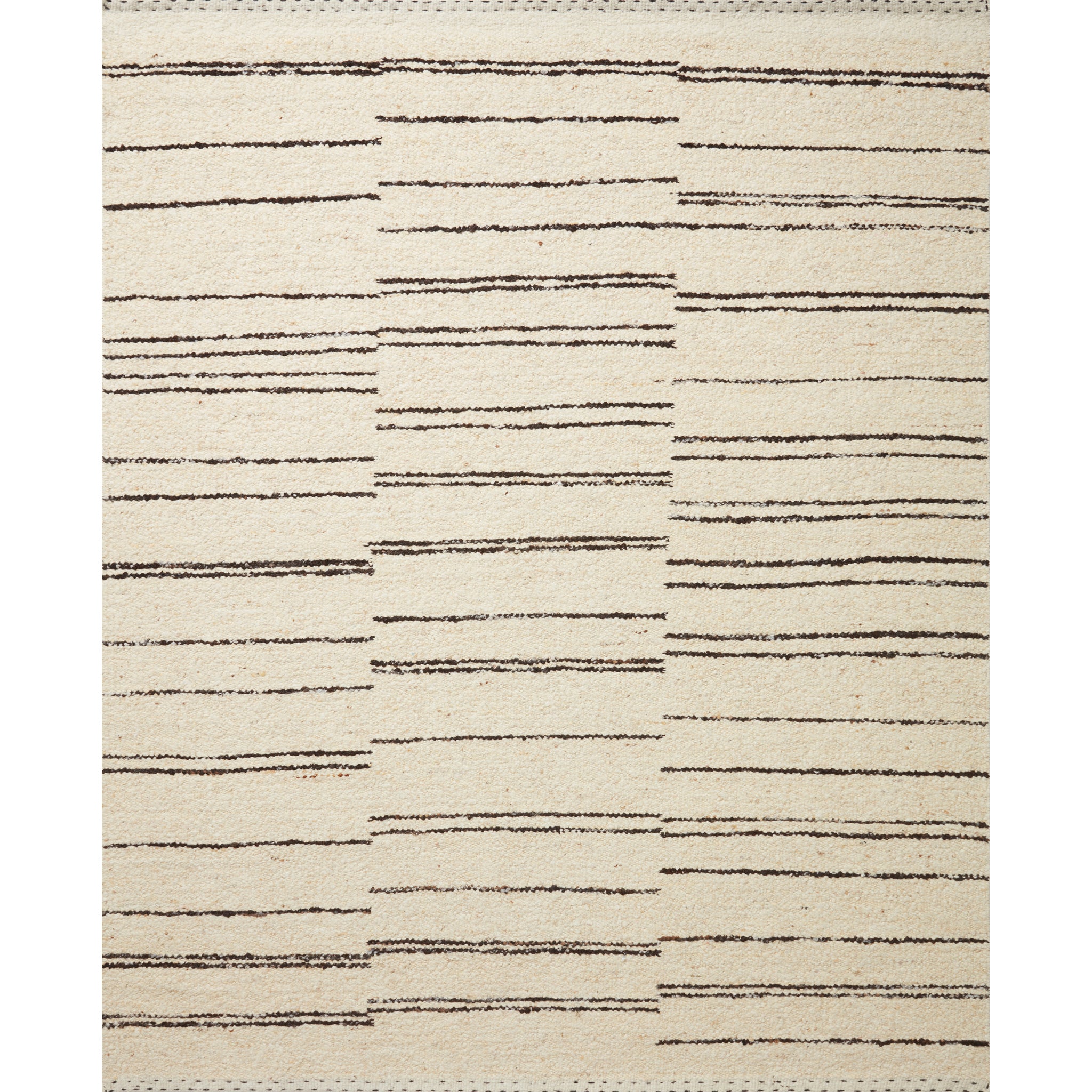 Roman Rug in Natural/Charcoal – Maison Roseaux